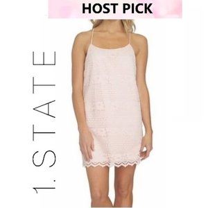 1. State Blush Pink Women's Floral Shift Dress